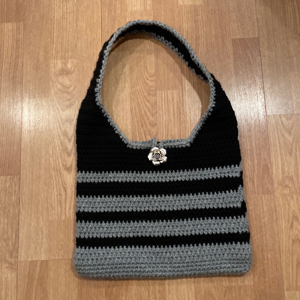 Hand crocheted handbag